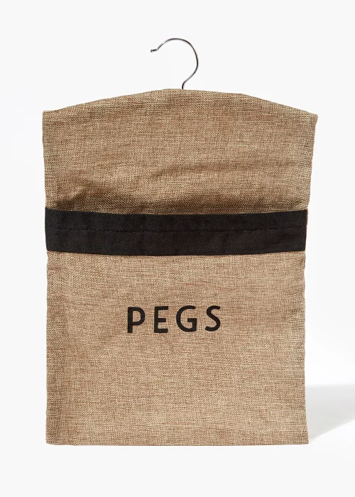 Hessian Peg Bag (45cm x 30cm) Image 1