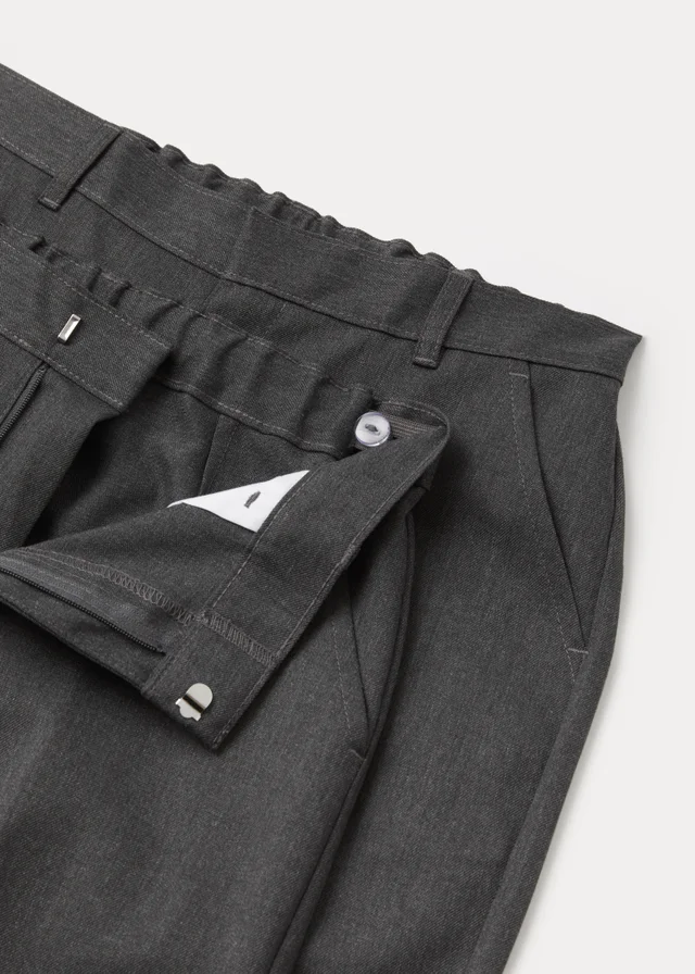 Boys 2 Pack Grey Plus Fit School Trousers (6-13yrs)