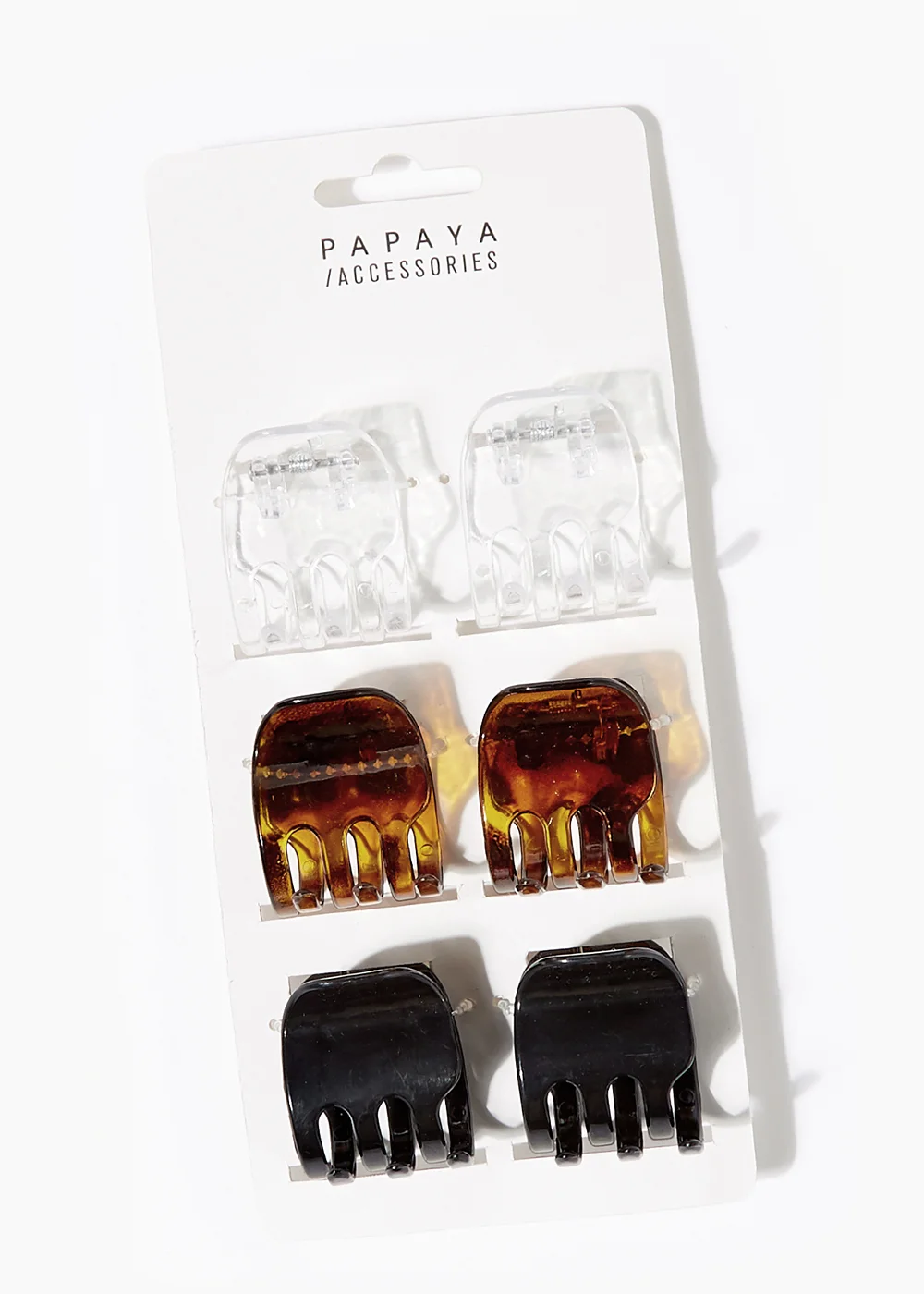 6 Pack Hair Clips Image 1