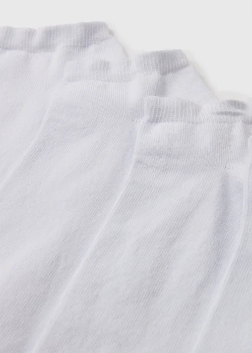5 Pack White Trainer Socks - 6-8.5 Image 2