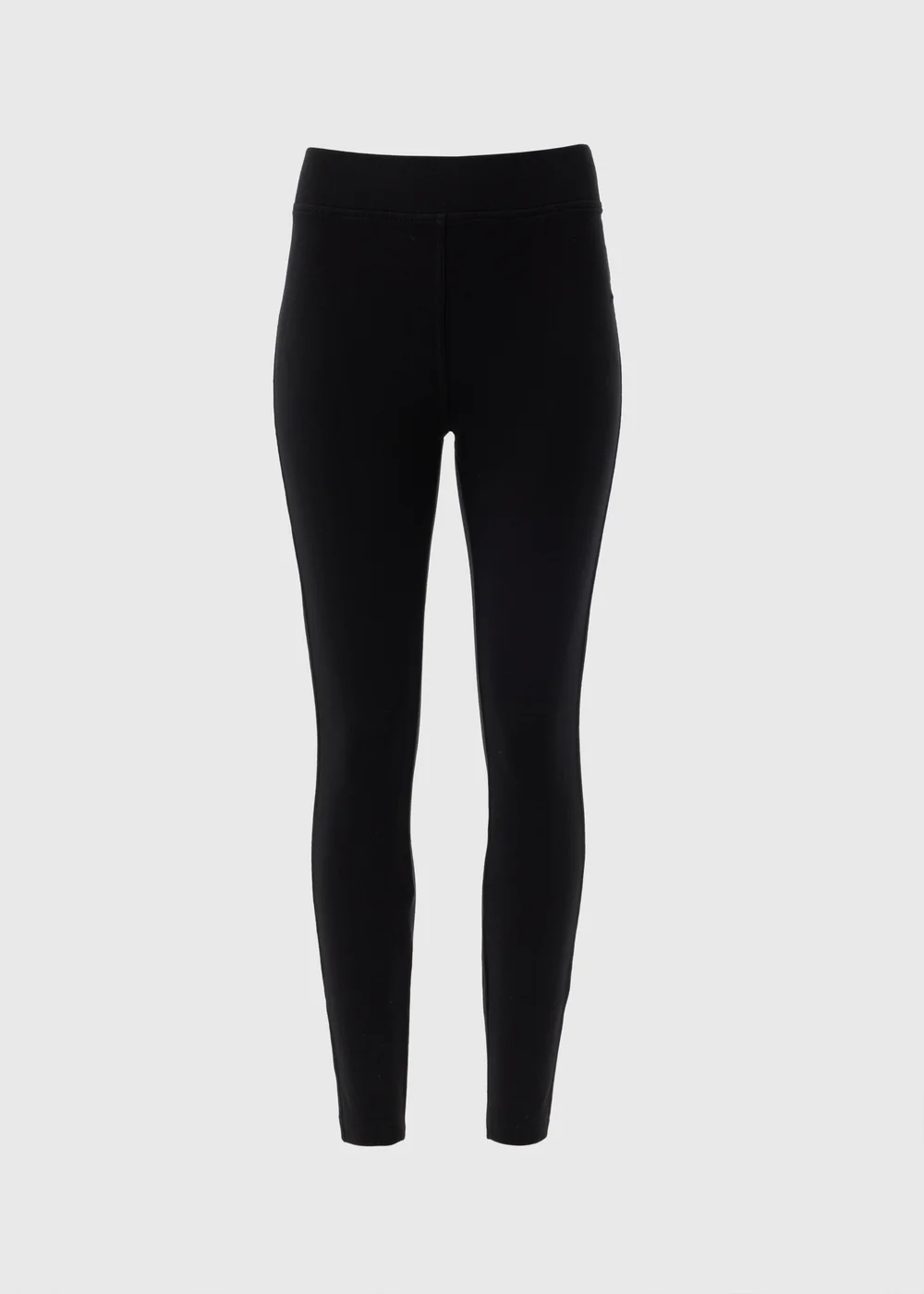 Black Denim Look Ankle Length Leggings - 8 Image 5