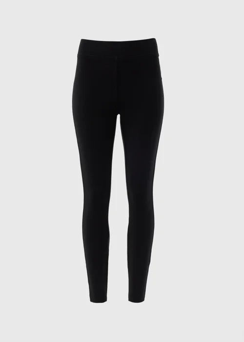 Black Denim Look Ankle Length Leggings - 8 Image 5