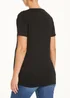 Maternity Black Wrap Nursing Top - 8 Image 3