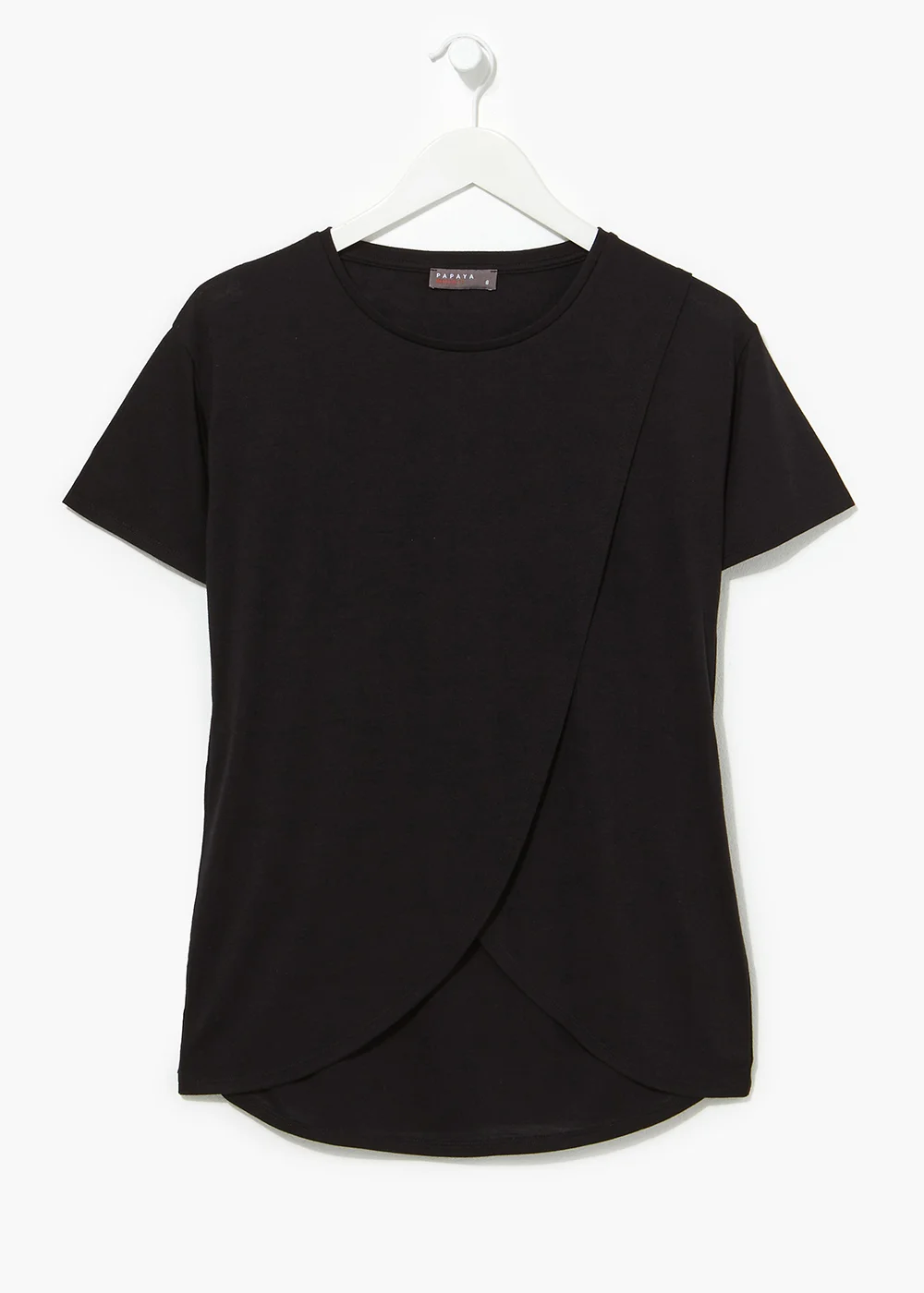 Maternity Black Wrap Nursing Top - 8 Image 4