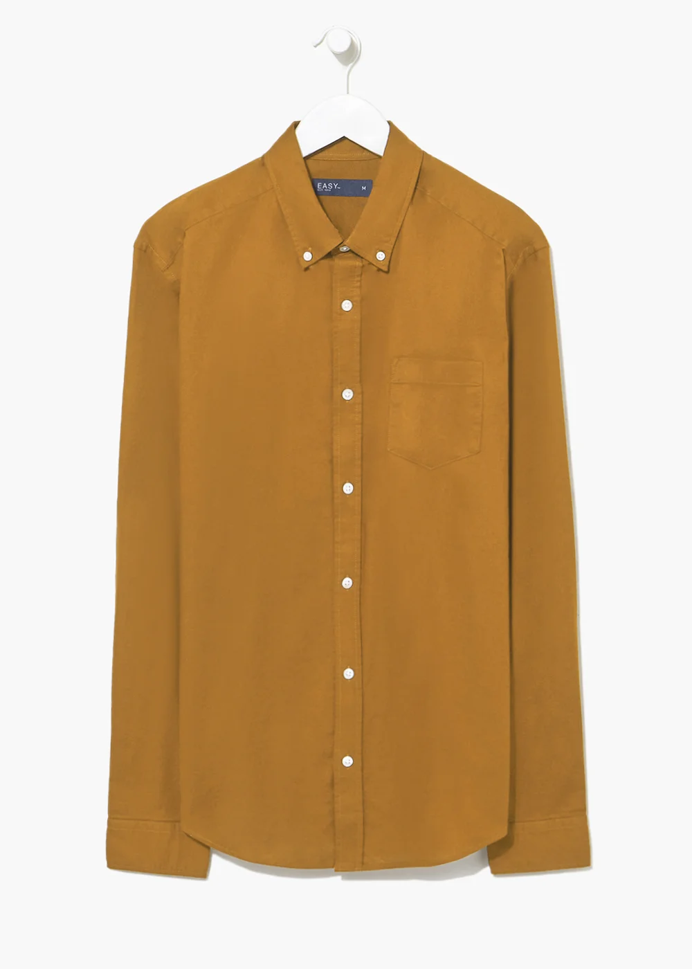 Orange Regular Fit Oxford Shirt - Small Image 4