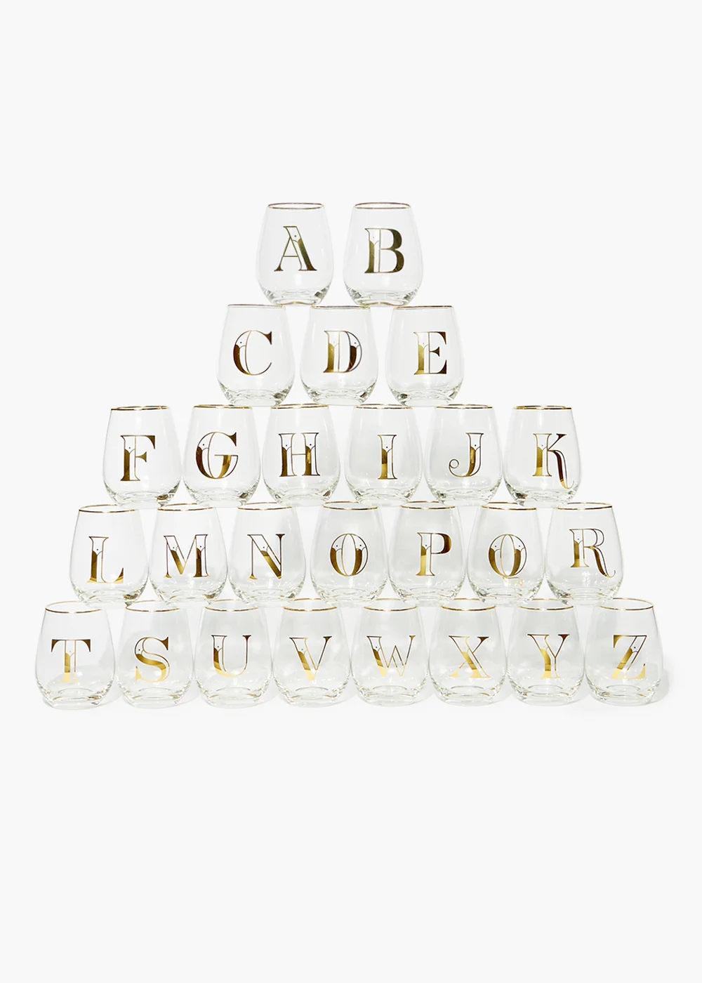 Clear Alphabet Glass (12.5cm x 7cm) - S Image 1