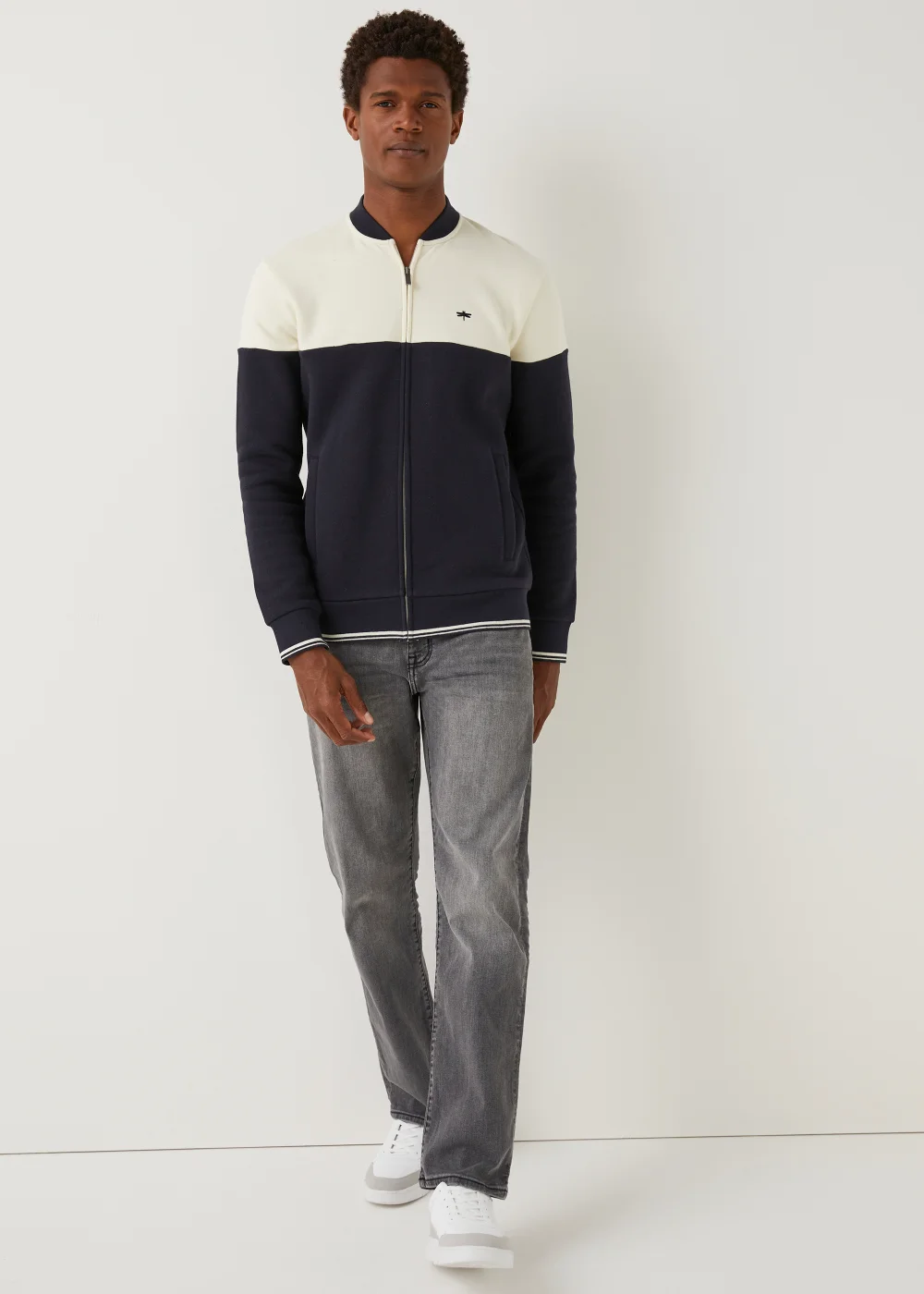 Dark Grey Stretch Straight Fit Jeans - 30 Waist Regular Image 1