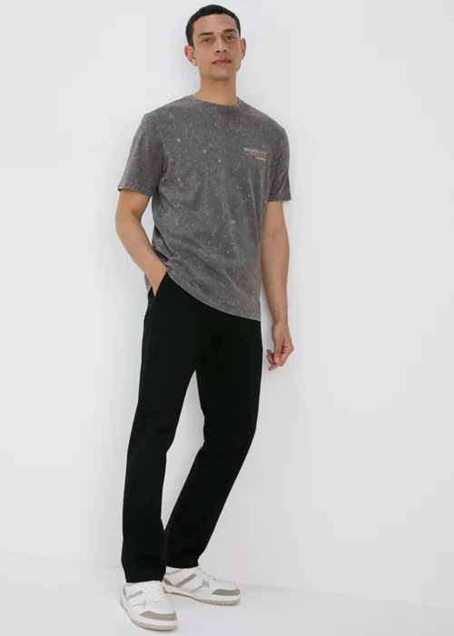 Black Straight Fit Chinos - 30 R Image 4