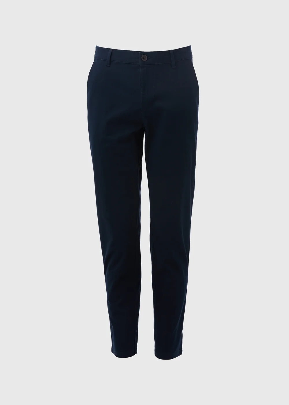 Navy Straight Fit Stretch Chinos - 30 Waist Regular Image 5
