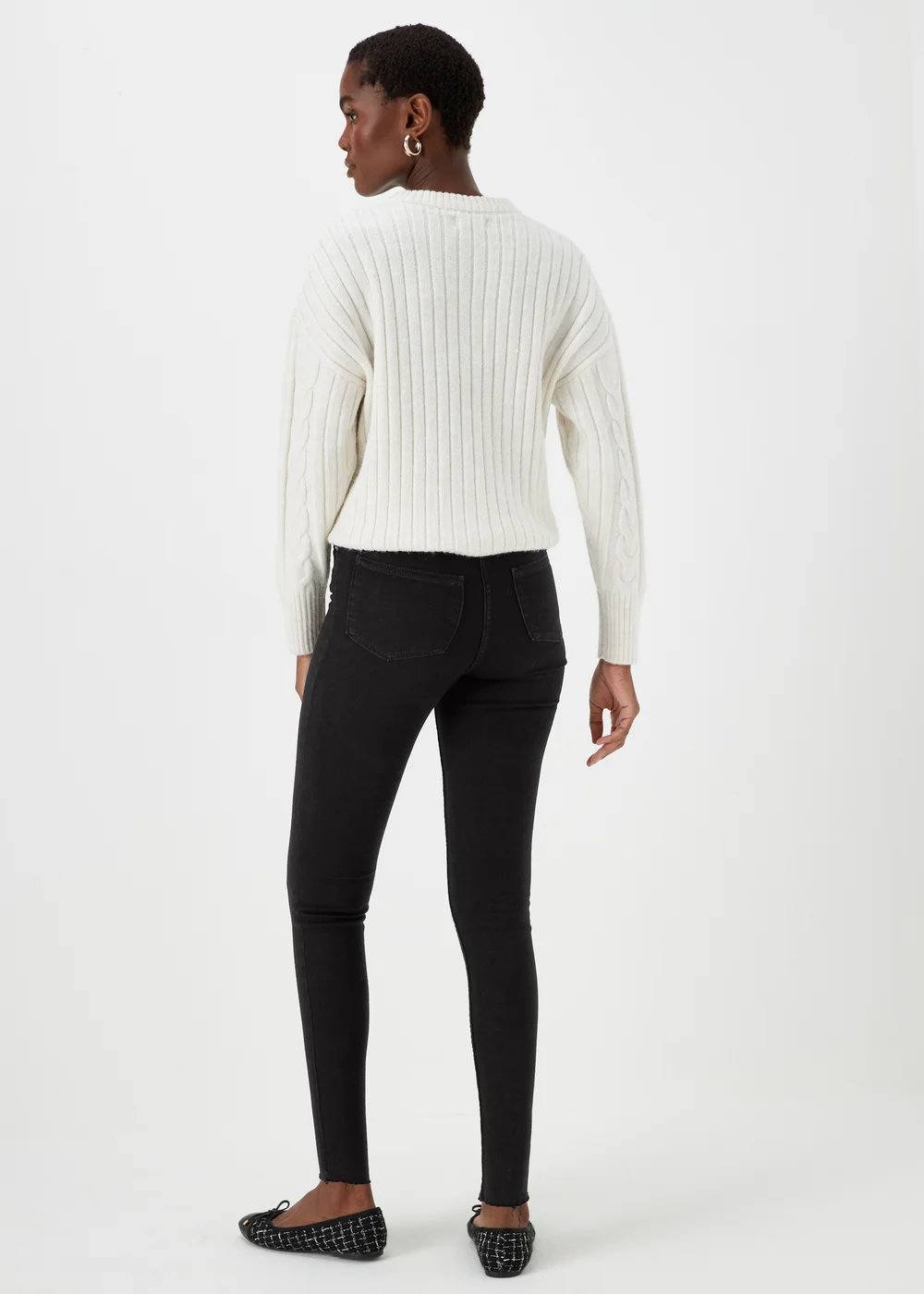 April Black Ankle Grazer Super Skinny Jeans (Long Length) - 8/L33 Image 2