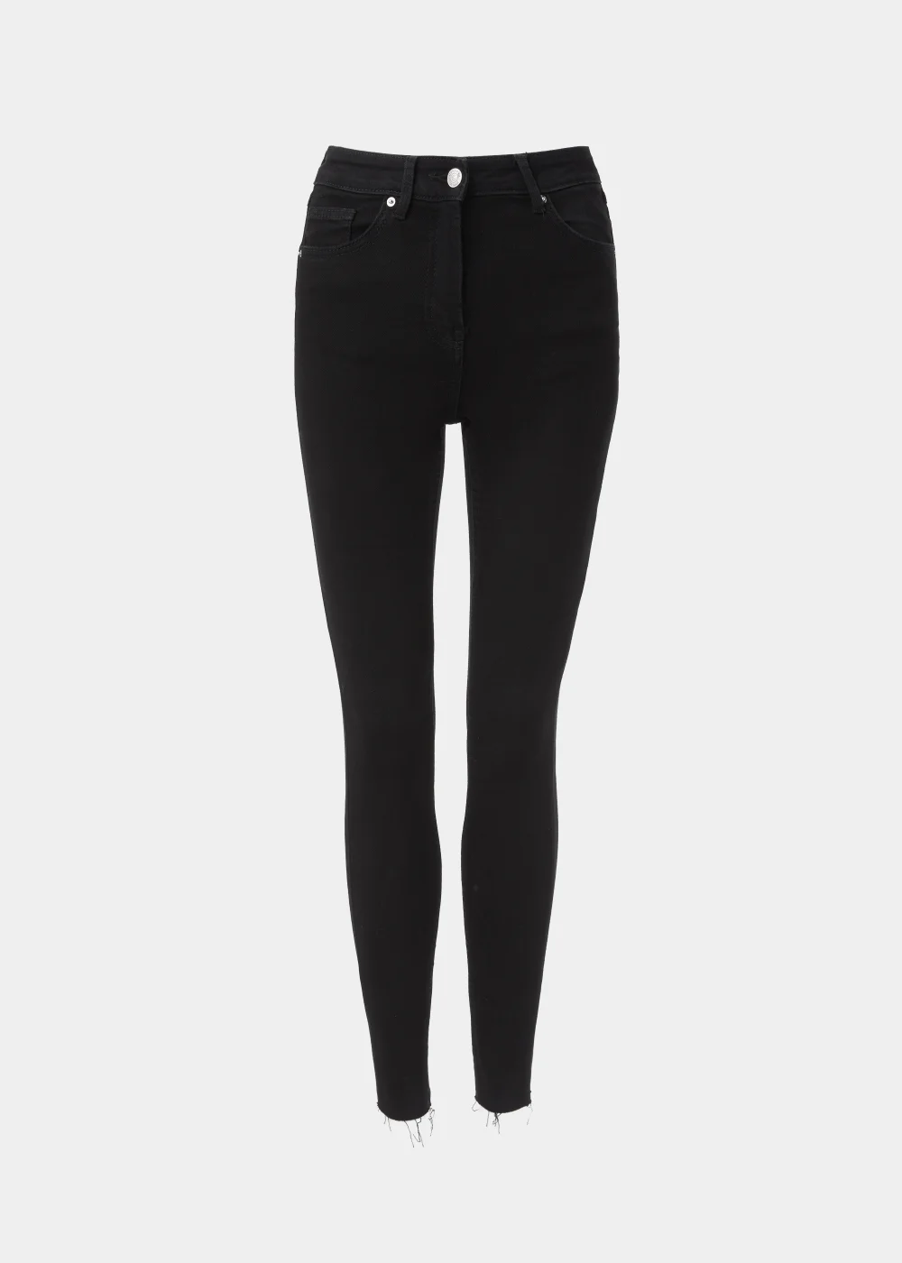 April Black Ankle Grazer Super Skinny Jeans (Long Length) - 8/L33 Image 5