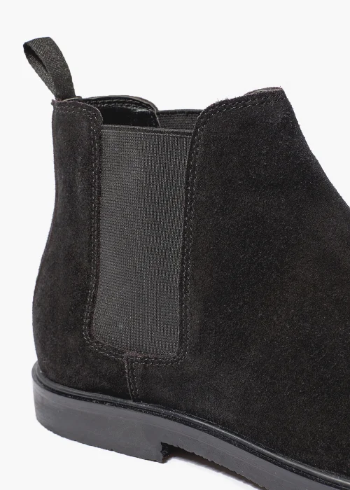 Black Suede Chelsea Boots - Size 6 Image 2