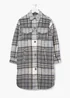 Long Check Shacket - 8 Image 5