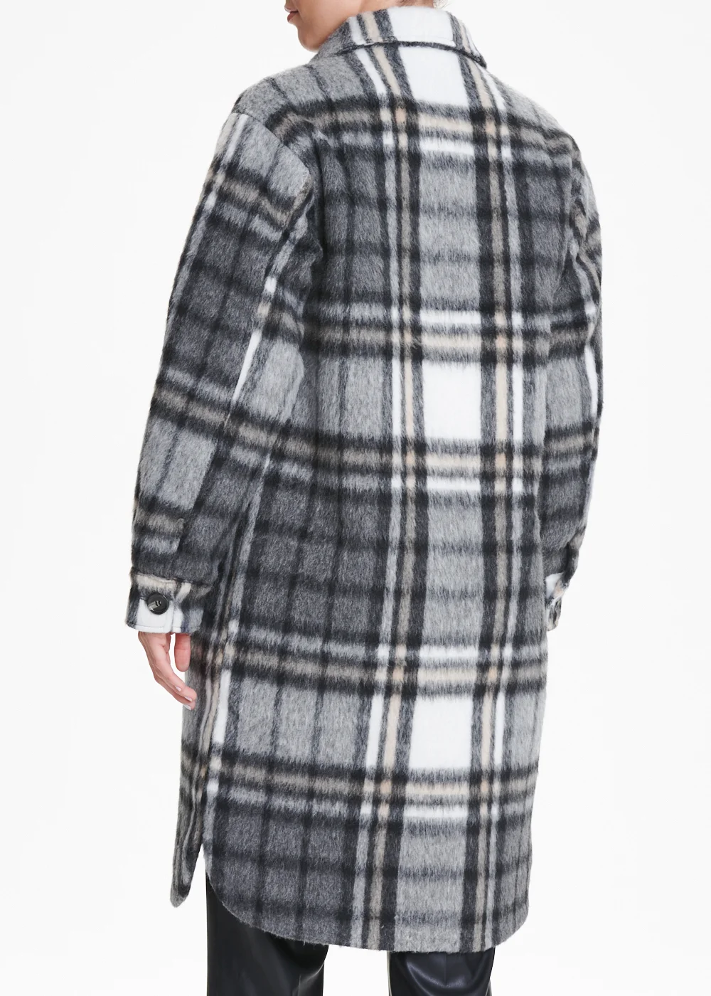 Long Check Shacket - 8 Image 2