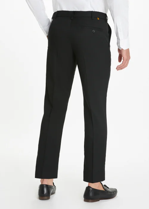 Farah Black Regular Fit Flexi Waist Trousers - 32 Waist 29 Leg Image 2