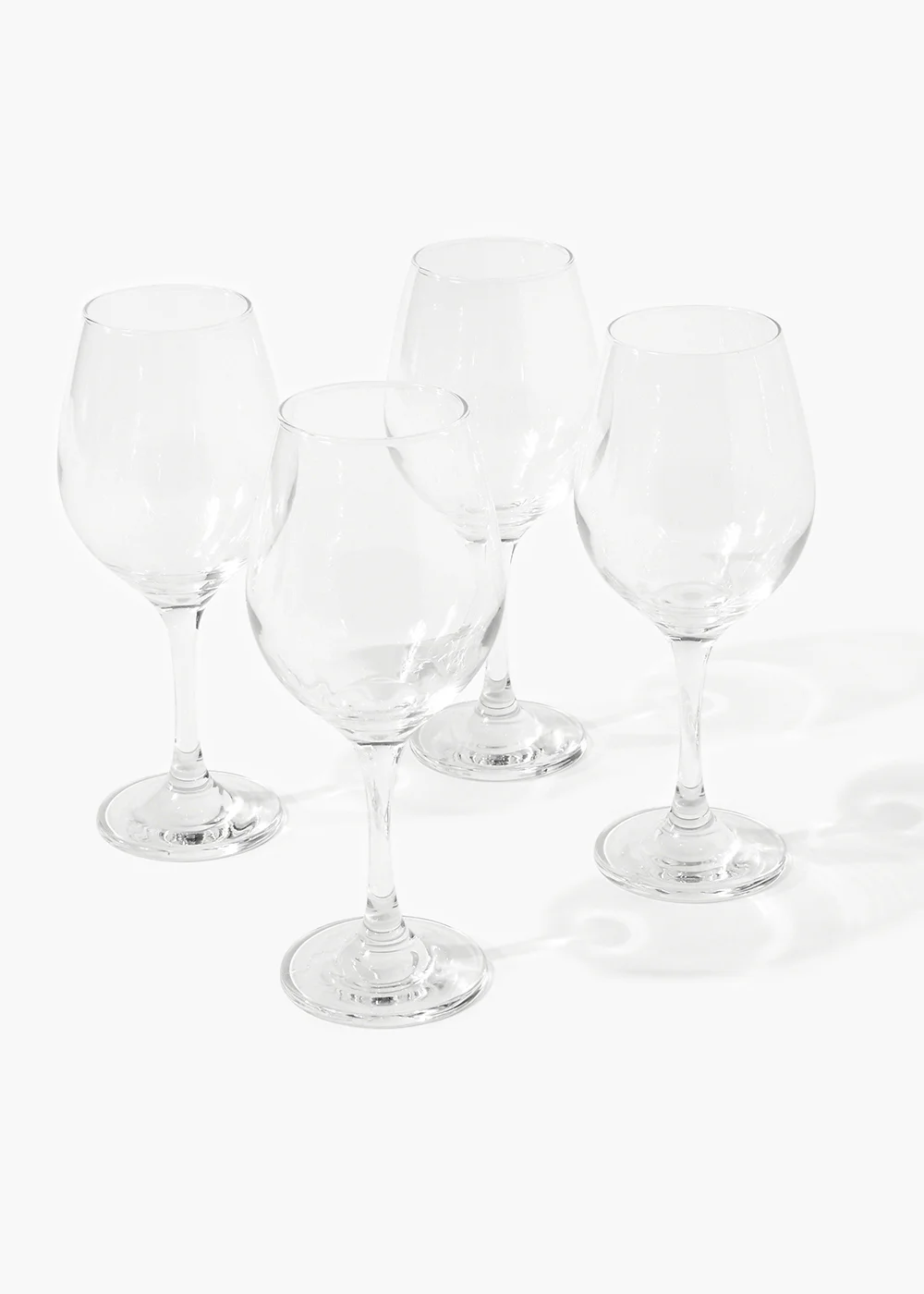 4 Pack Amber Wine Glasses (20cm x 8.4cm) Image 1