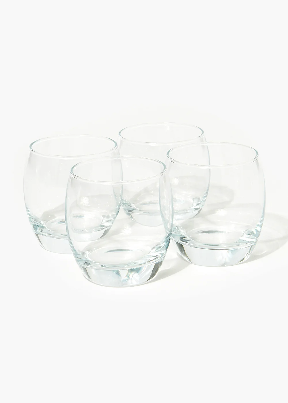 4 Pack Barrel Tumbler Glasses (8cm x 9cm) Image 1