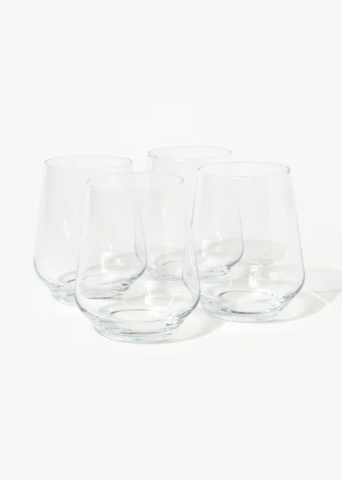 4 Pack Tumbler Glasses (10.5cm x 7.5cm) Image 1
