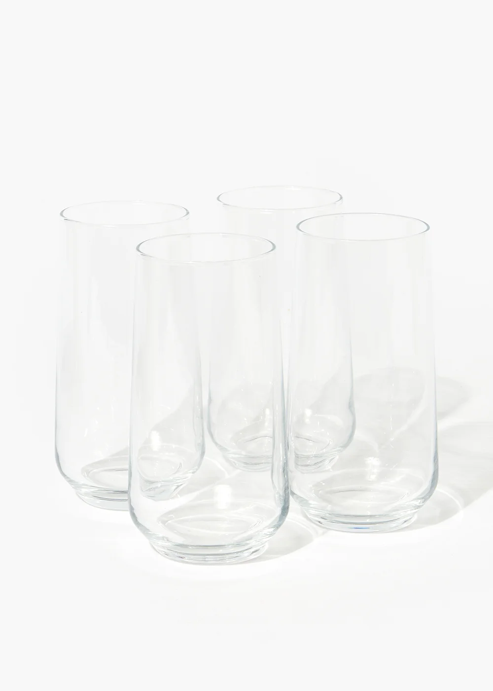 4 Pack Tall Glasses Image 1