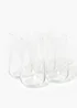 4 Pack Tall Glasses Image 1