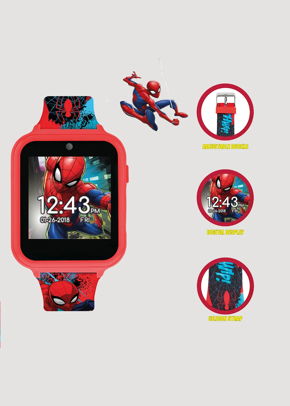 Kids Tikkers Marvel Spider-Man Watch (One Size) - One Size Image 3