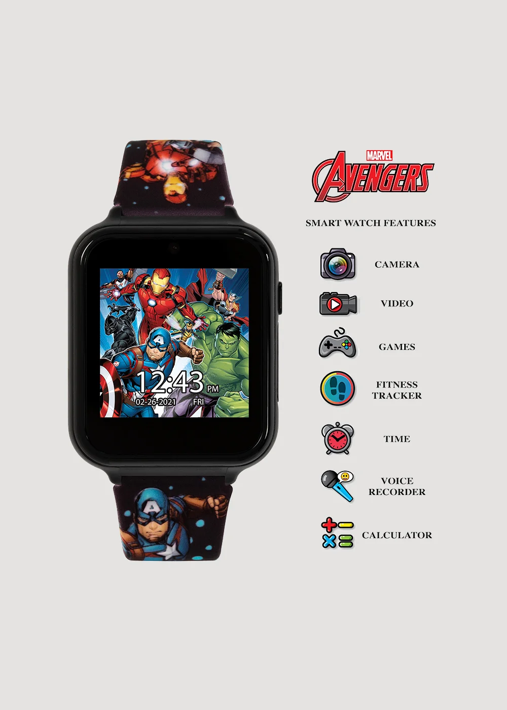 Kids Tikkers Marvel Avengers Watch (One Size) - One Size Image 3
