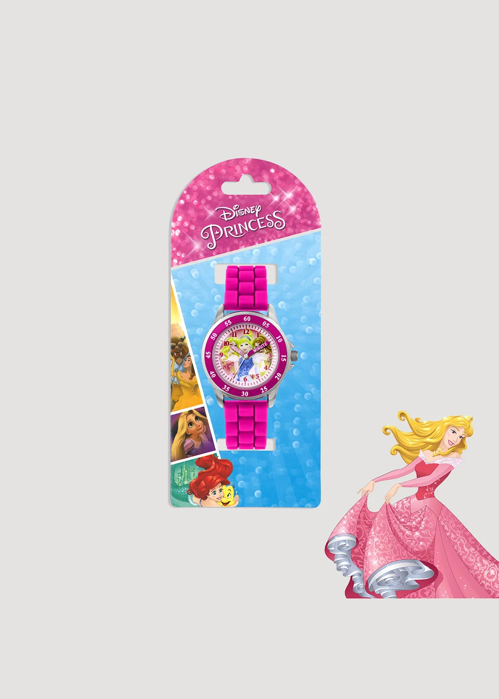 Kids Pink Disney Princess Time Teacher Watch (One Size) - One Size Image 3