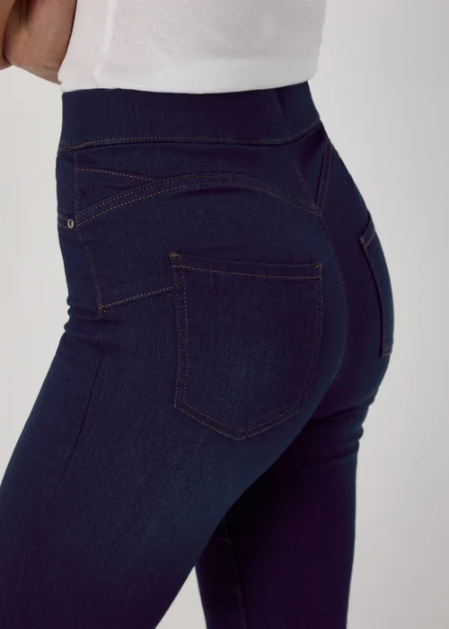 Rosie Dark Wash Push Up Jeggings (Long Length) - 8/L33 Image 3