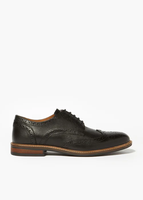 Black Leather Formal Brogues - Size 6 Image 1