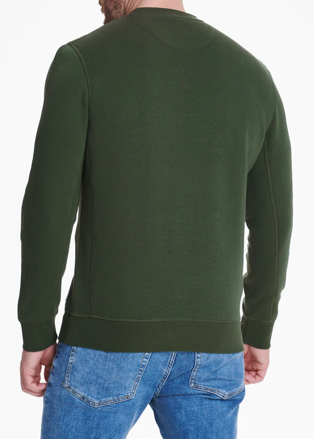 Khaki Crew Neck Sweatshirt - S Image 3