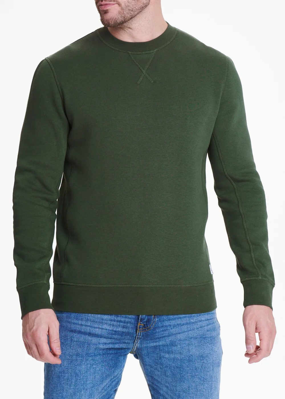 Khaki Crew Neck Sweatshirt - S Image 1