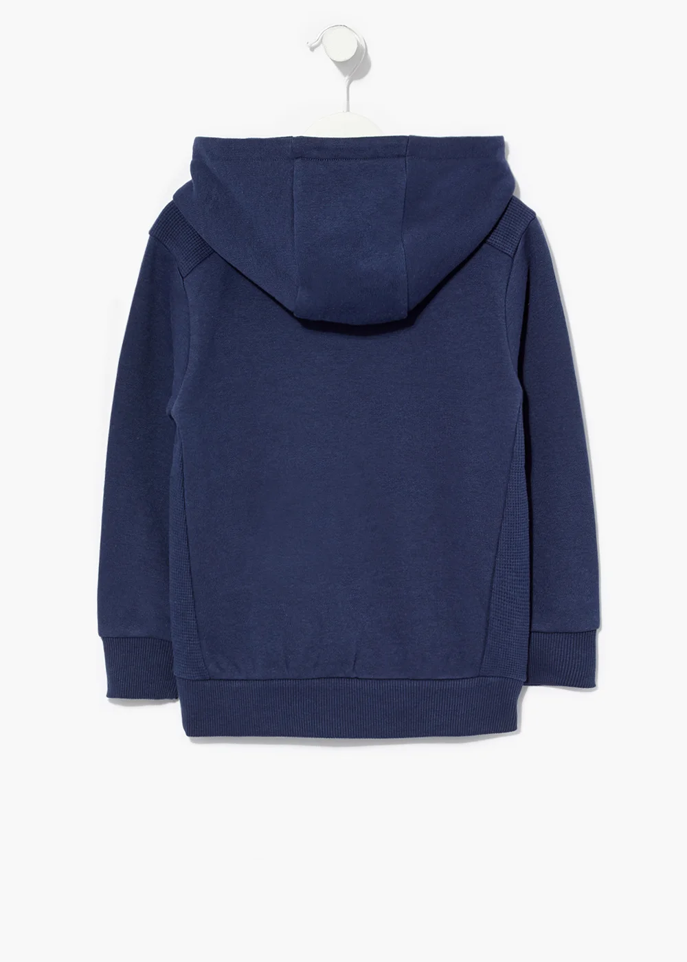 Boys Navy Waffle Hoodie (4-15yrs) - 8 Yrs Image 2
