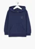 Boys Navy Waffle Hoodie (4-15yrs) - 8 Yrs Image 1