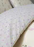 Reversible Cream Plant Print Duvet Cover - Single Image 2