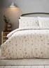 Reversible Cream Plant Print Duvet Cover - Single Image 1
