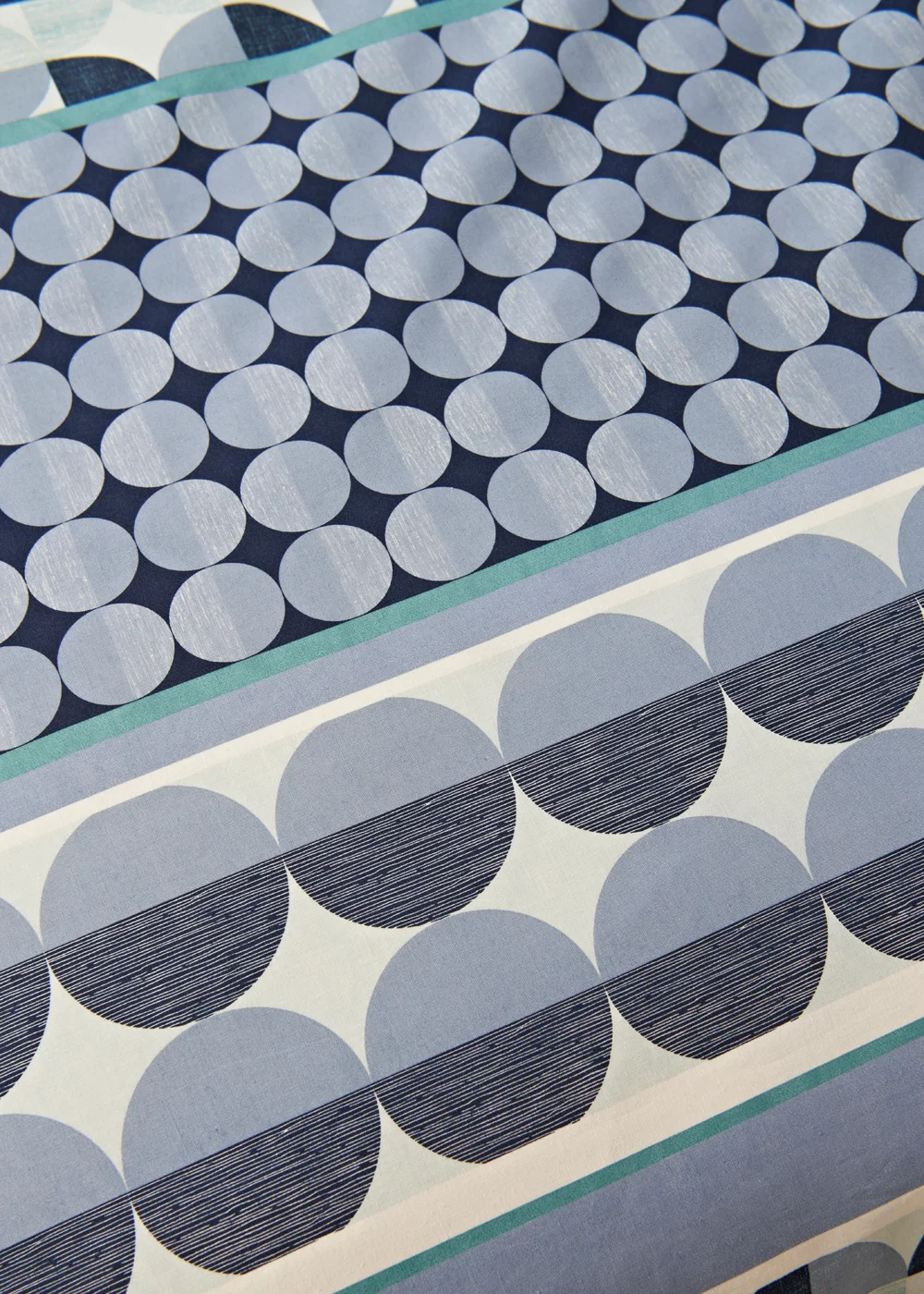 Blue Geometric Print Duvet Cover - Single Image 4