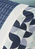 Blue Geometric Print Duvet Cover - Single Image 2