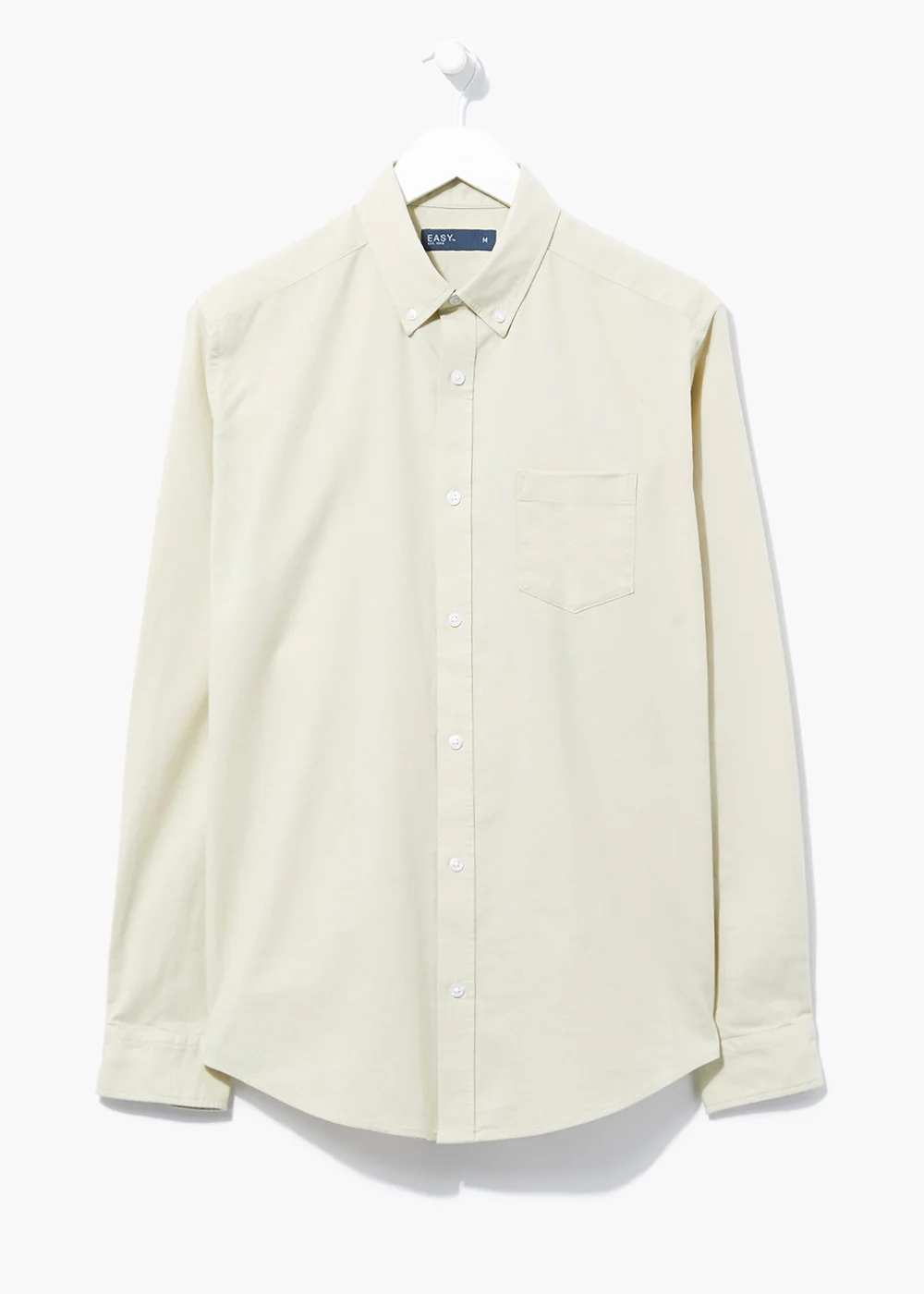 Ecru Long Sleeve Oxford Shirt - Small Image 2