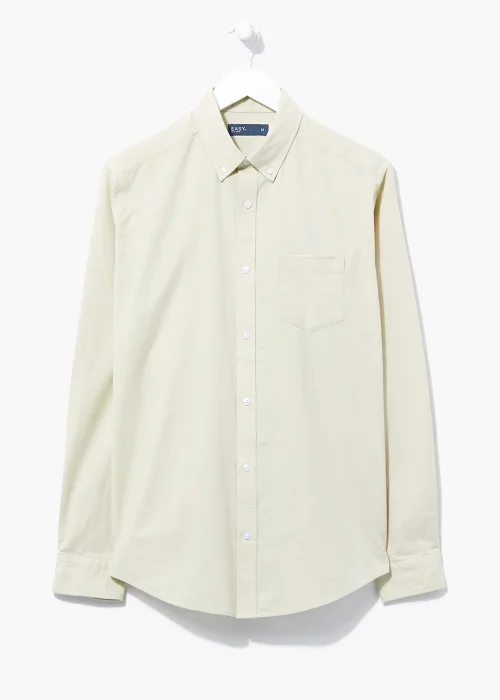 Ecru Long Sleeve Oxford Shirt - Small Image 2
