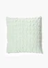 Green Seersucker Cushion (55cm x 55cm) Image 1