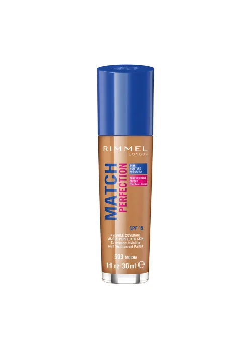 Rimmel London Match Perfection Foundation - Mocha (30ml) Image 1