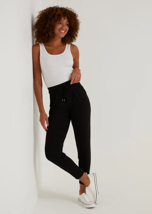 Black Harem Joggers - 8 Image 1
