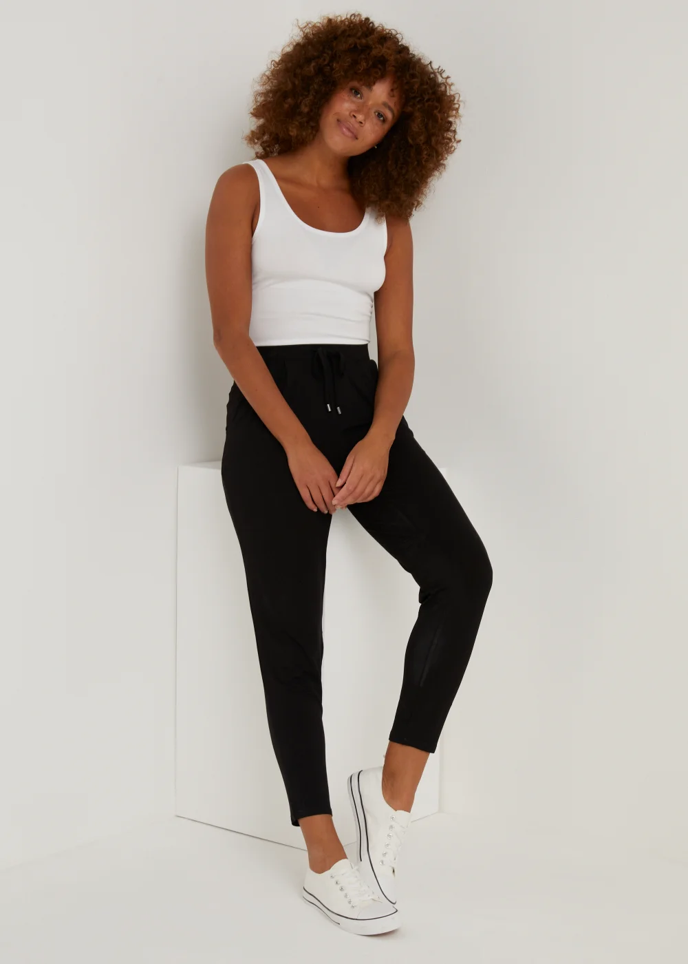 Black Harem Joggers - 8 Image 2