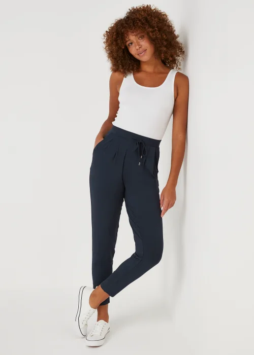 Navy Harem Joggers - 22 Image 1
