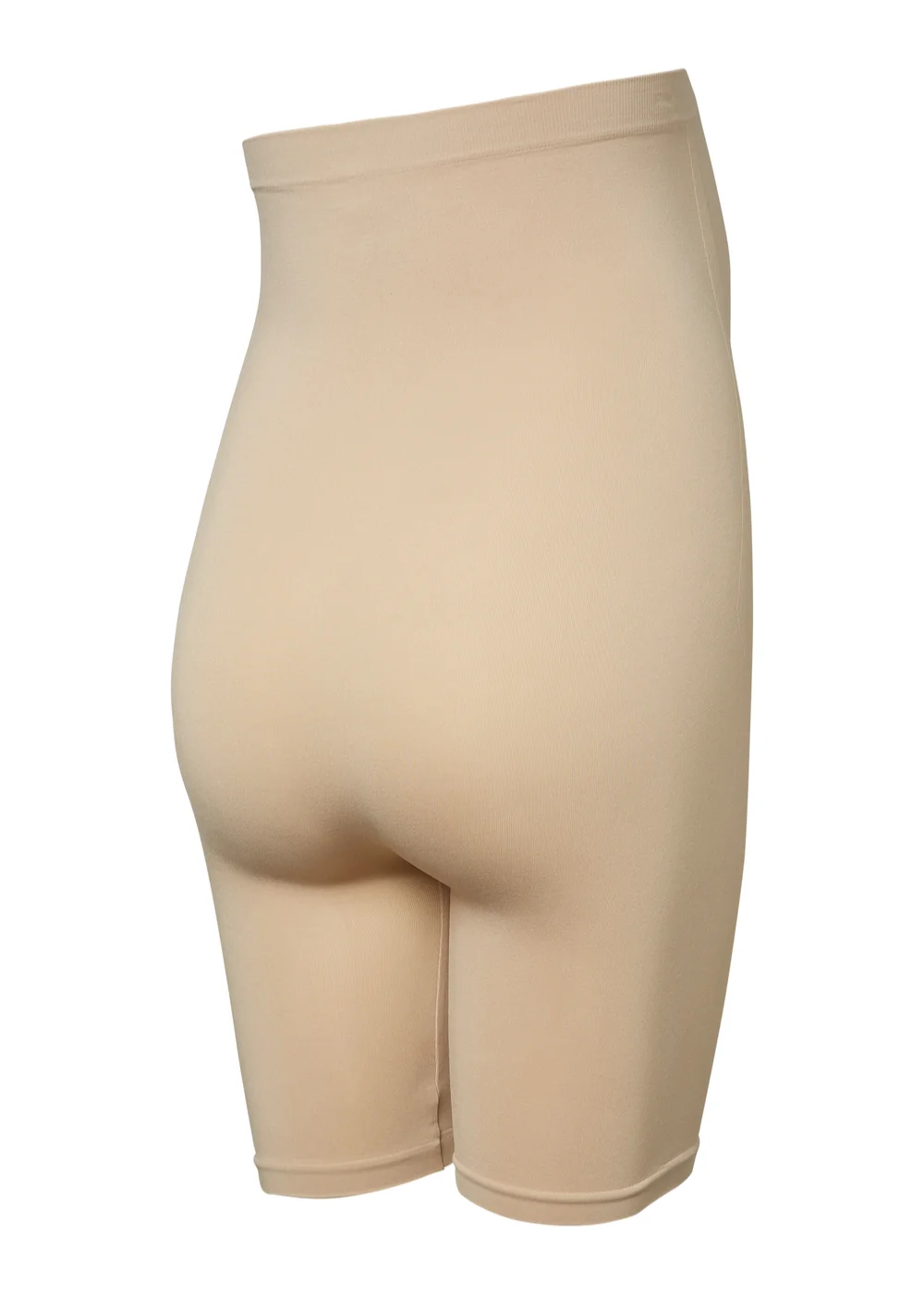 Mamalicious Maternity Cream Seamless Over Bump Shorts - 8-10 Image 3