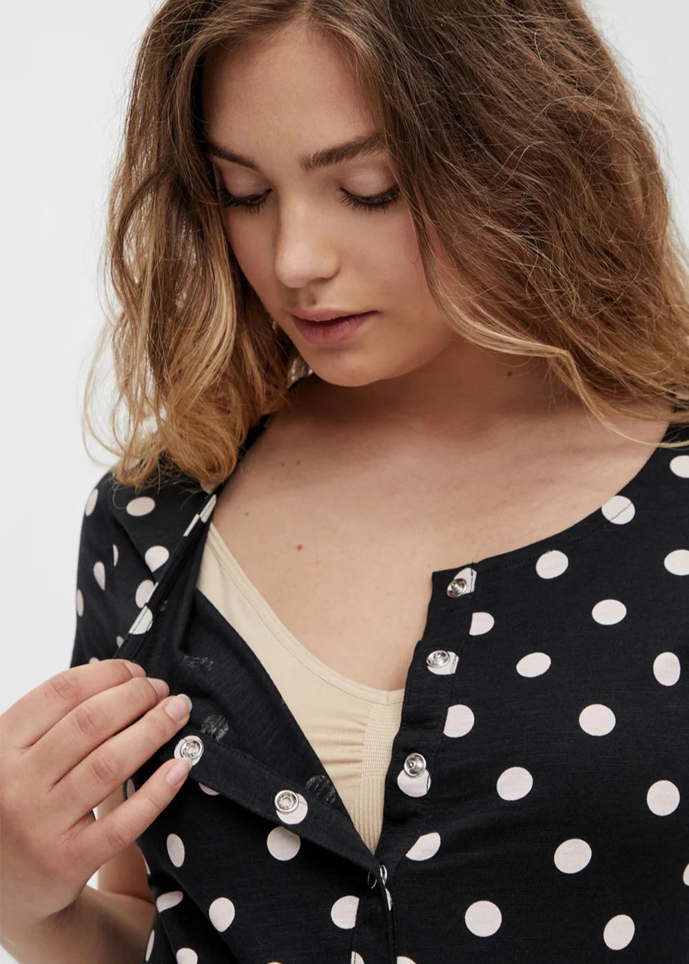 Mamalicious Maternity Spot Print Nursing Nightie - XS - UK 6 Image 2