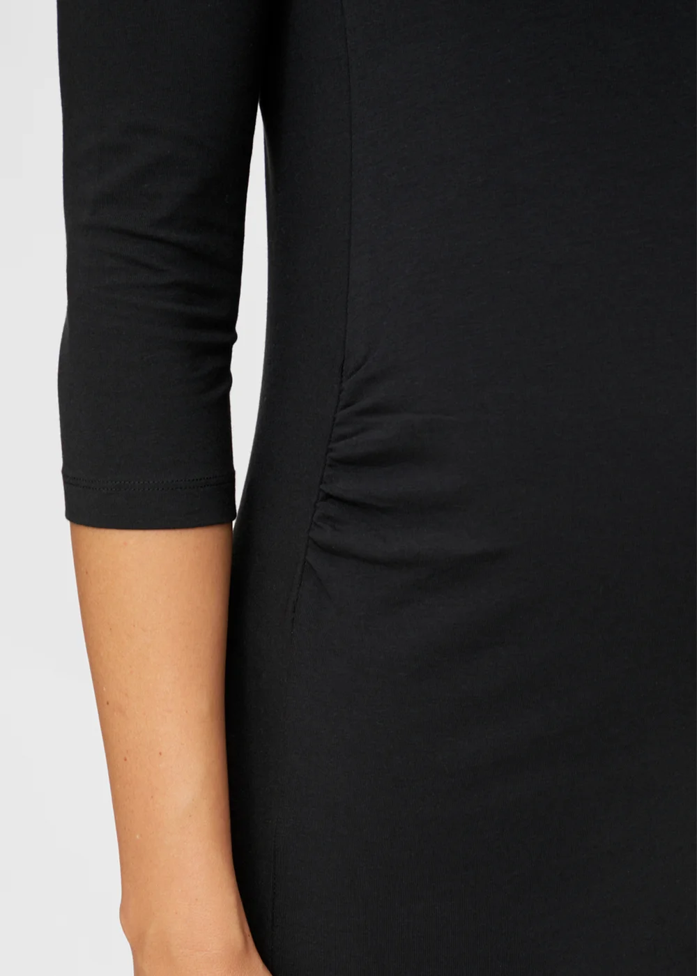 Mamalicious Maternity Black Midi Dress - 6 Image 4