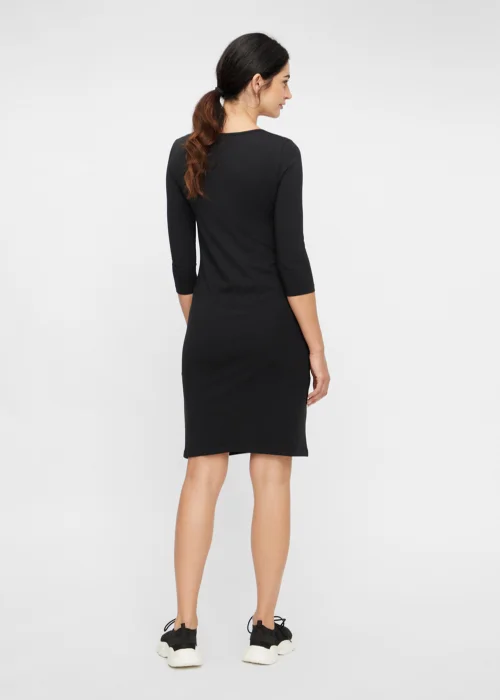 Mamalicious Maternity Black Midi Dress - 6 Image 2