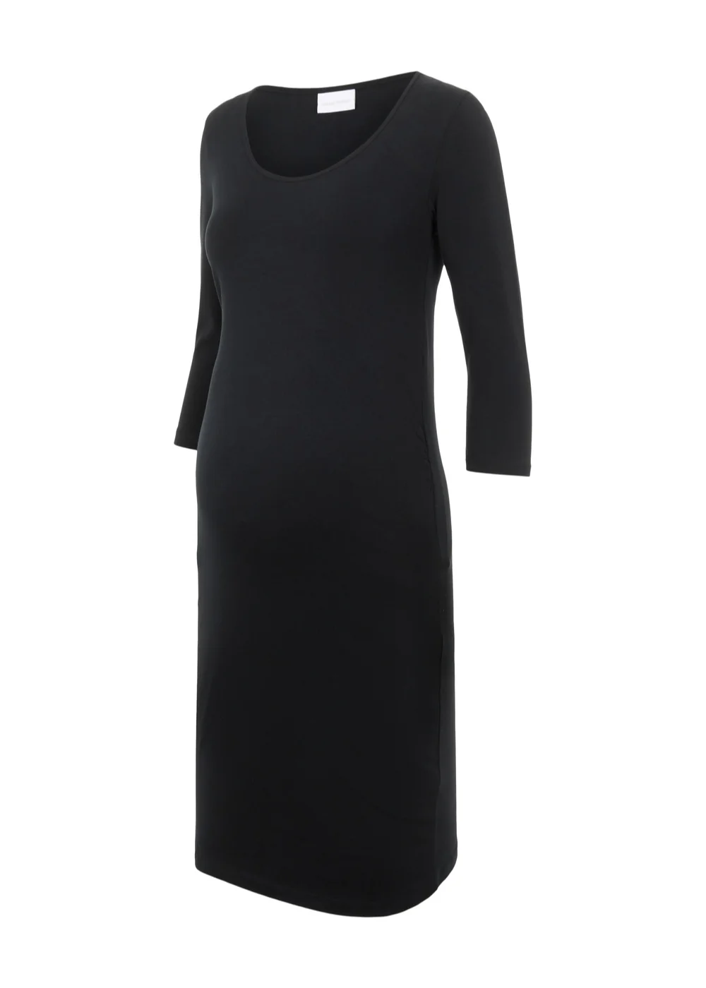 Mamalicious Maternity Black Midi Dress - 6 Image 3