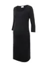 Mamalicious Maternity Black Midi Dress - 6 Image 3